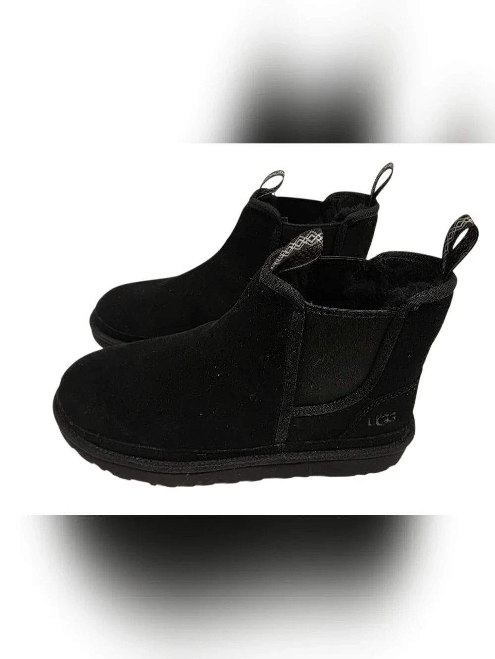 NEW UGG Neumel Chelsea Suede Classic Boot Black 112164 Mens Sz 11